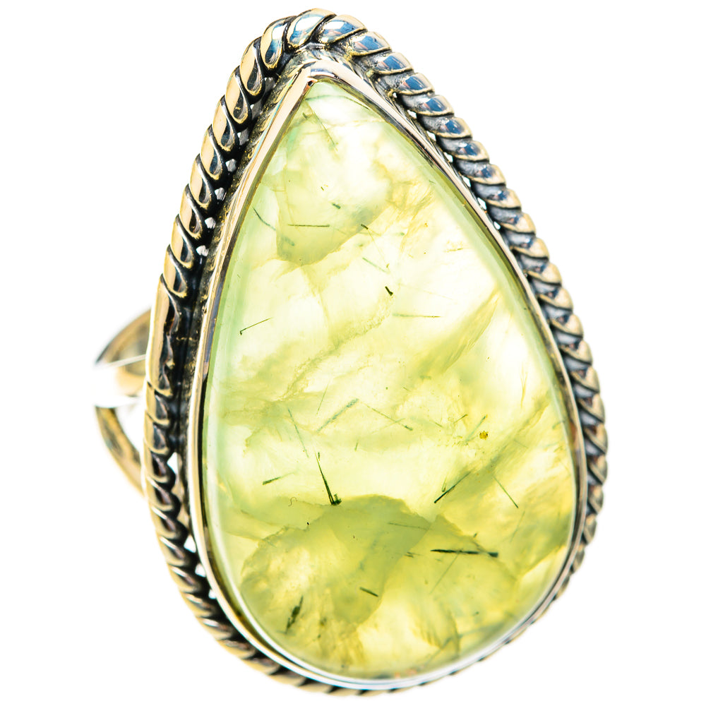 Prehnite Rings handcrafted by Ana Silver Co - RING119058 - Photo 2