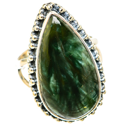 Seraphinite Rings handcrafted by Ana Silver Co - RING119062 - Photo 2