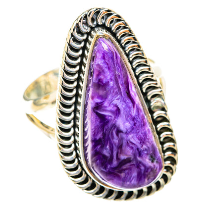 Charoite Rings handcrafted by Ana Silver Co - RING119069 - Photo 2