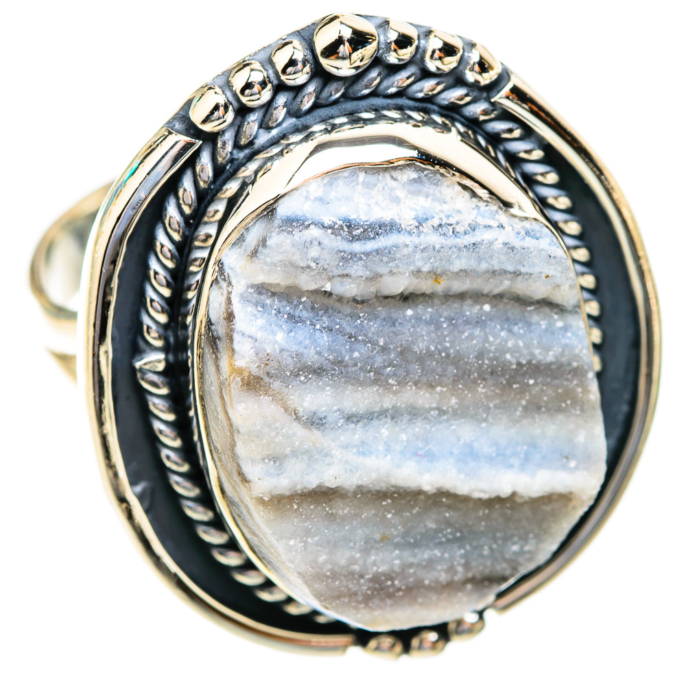 Desert Druzy Rings handcrafted by Ana Silver Co - RING119079 - Photo 2