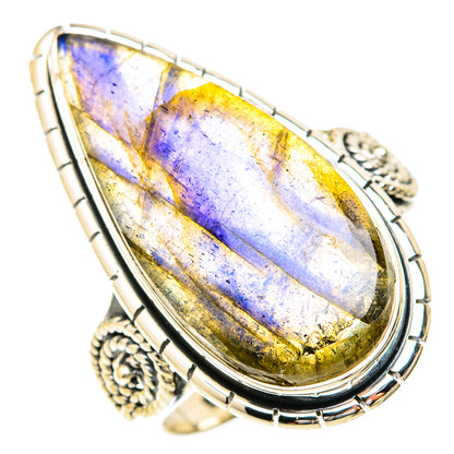 Labradorite Rings handcrafted by Ana Silver Co - RING119081 - Photo 2