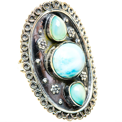 Larimar Rings handcrafted by Ana Silver Co - RING119083 - Photo 2