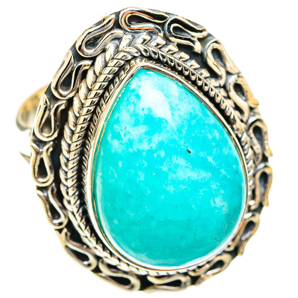 Amazonite Rings handcrafted by Ana Silver Co - RING119084 - Photo 2