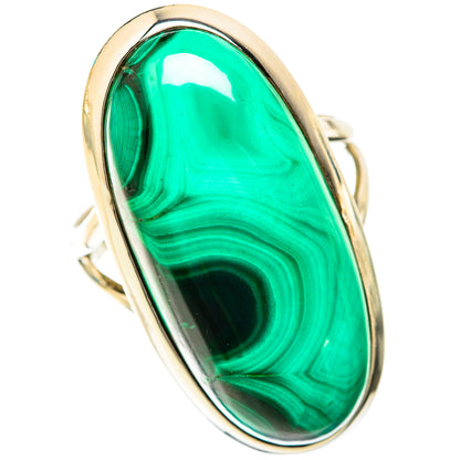 Malachite Rings handcrafted by Ana Silver Co - RING119091 - Photo 2