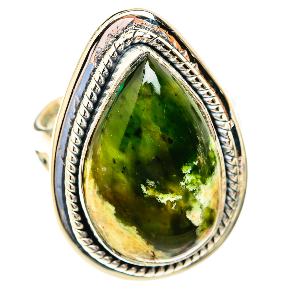 Australian green opal Rings handcrafted by Ana Silver Co - RING119095 - Photo 2