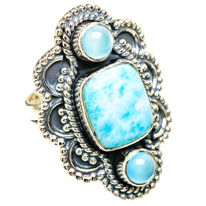 Larimar Rings handcrafted by Ana Silver Co - RING119119 - Photo 2