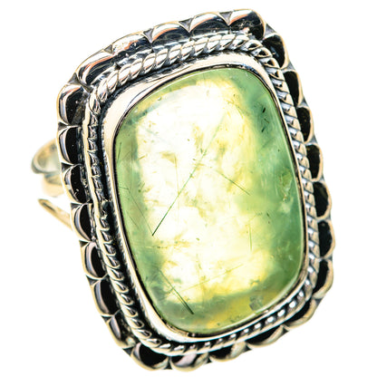Prehnite Rings handcrafted by Ana Silver Co - RING119121 - Photo 2