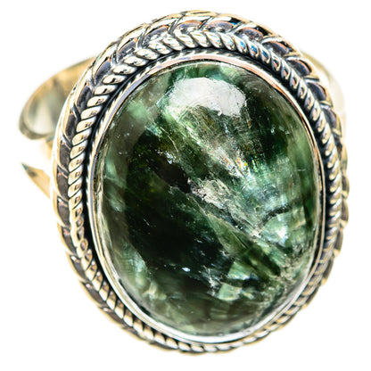Seraphinite Rings handcrafted by Ana Silver Co - RING119123 - Photo 2