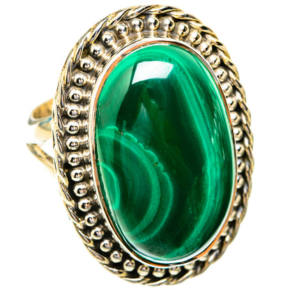 Malachite Rings handcrafted by Ana Silver Co - RING119124 - Photo 2