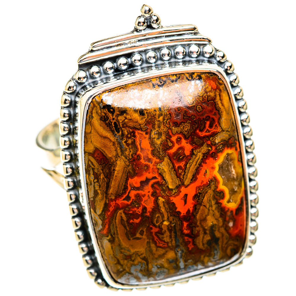 Moroccan Agate Rings handcrafted by Ana Silver Co - RING119128 - Photo 2