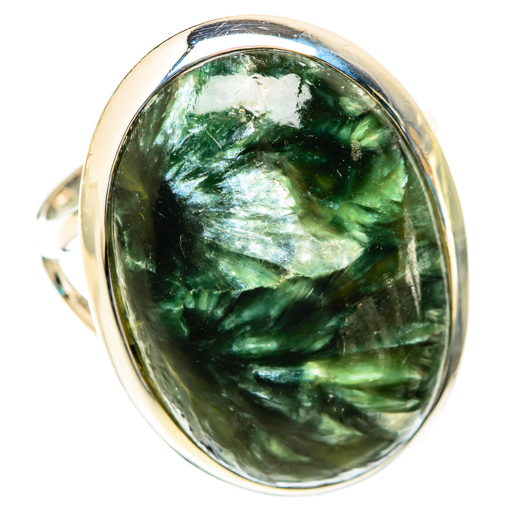 Seraphinite Rings handcrafted by Ana Silver Co - RING119152 - Photo 2