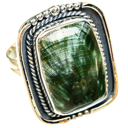 Seraphinite Rings handcrafted by Ana Silver Co - RING119154 - Photo 2