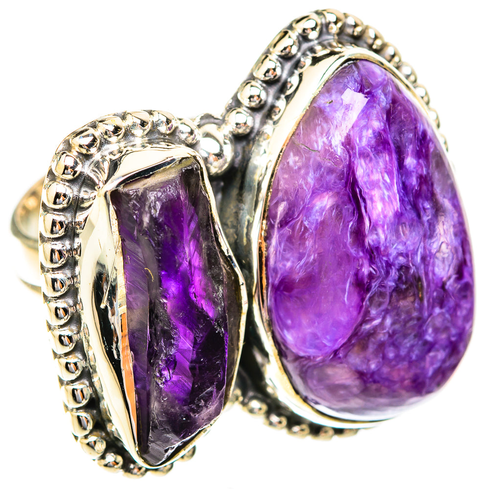 Charoite Rings handcrafted by Ana Silver Co - RING119163 - Photo 2