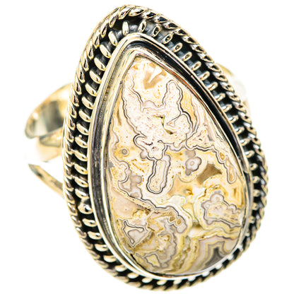 Laguna Lace Agate Rings handcrafted by Ana Silver Co - RING119167 - Photo 2