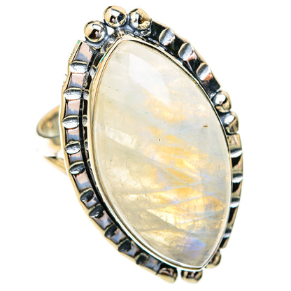 Rainbow Moonstone Rings handcrafted by Ana Silver Co - RING119190 - Photo 2