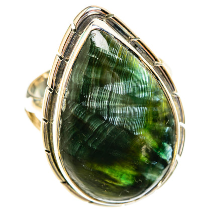 Seraphinite Rings handcrafted by Ana Silver Co - RING119199 - Photo 2