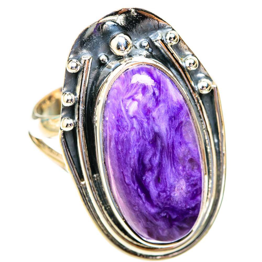 Charoite Rings handcrafted by Ana Silver Co - RING119203 - Photo 2