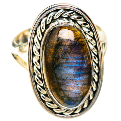 Labradorite Rings handcrafted by Ana Silver Co - RING119212 - Photo 2