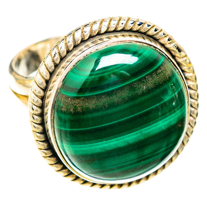 Malachite Rings handcrafted by Ana Silver Co - RING119217 - Photo 2