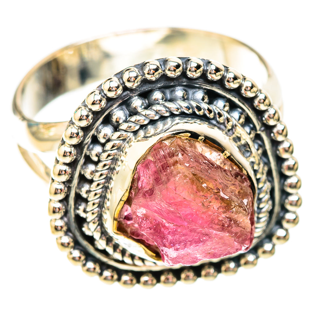 Pink Tourmaline Rings handcrafted by Ana Silver Co - RING119224 - Photo 2