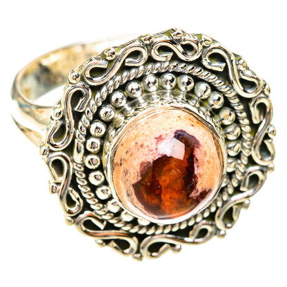 Mexican Fire Opal Rings handcrafted by Ana Silver Co - RING119236 - Photo 2