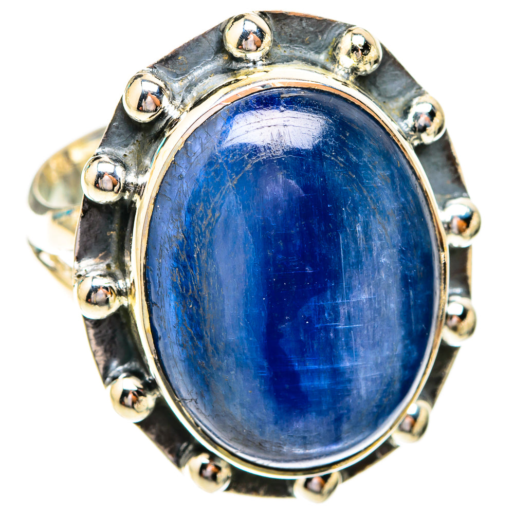 Kyanite, Tanzanite, Rainbow Moonstone Rings handcrafted by Ana Silver Co - RING119244 - Photo 2