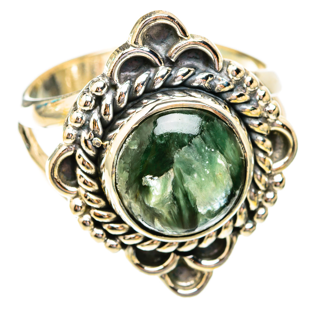 Seraphinite Rings handcrafted by Ana Silver Co - RING119247 - Photo 2