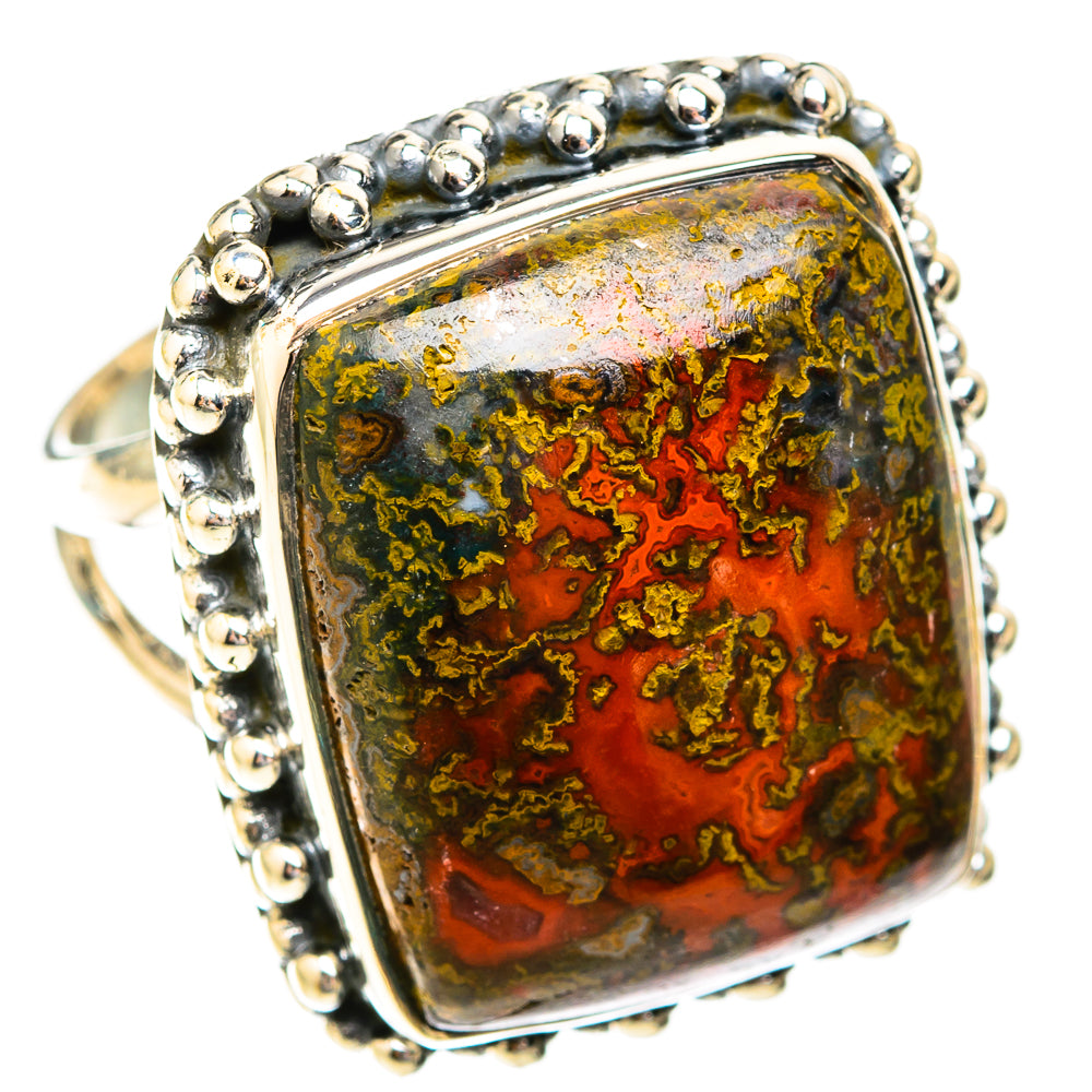 Moroccan Agate Rings handcrafted by Ana Silver Co - RING119251 - Photo 2