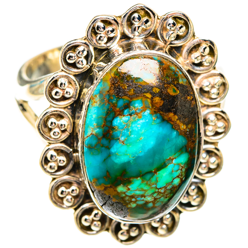 Turquoise Rings handcrafted by Ana Silver Co - RING119272 - Photo 2