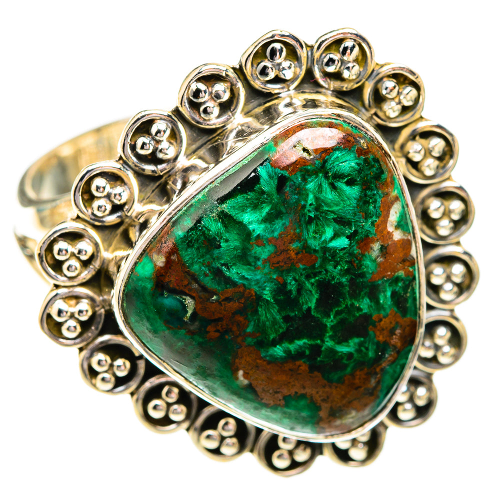 Malachite Rings handcrafted by Ana Silver Co - RING119277 - Photo 2