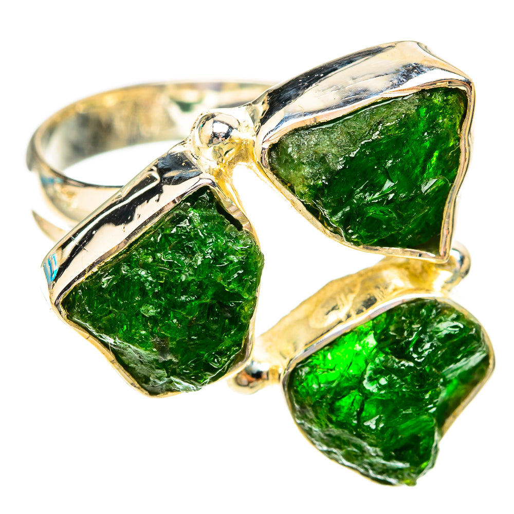 Chrome Diopside Rings handcrafted by Ana Silver Co - RING119278 - Photo 2