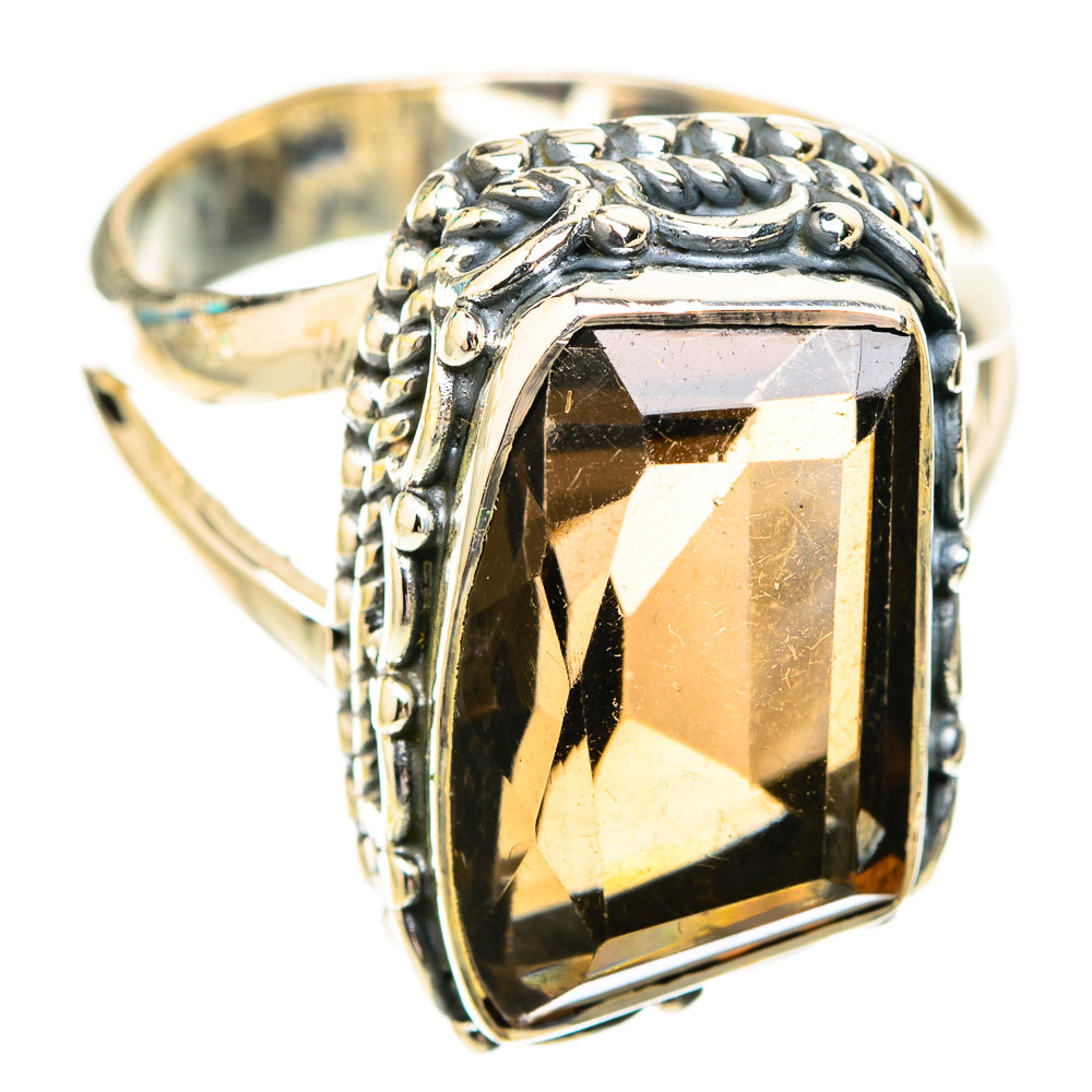 Smoky Quartz Rings handcrafted by Ana Silver Co - RING119279 - Photo 2