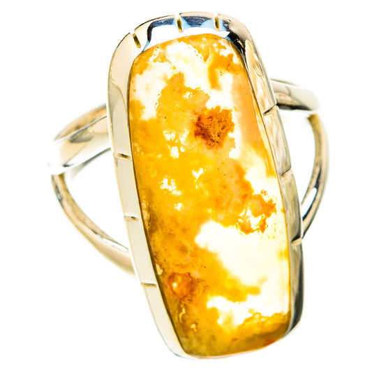 Plume Agate Rings handcrafted by Ana Silver Co - RING119281 - Photo 2