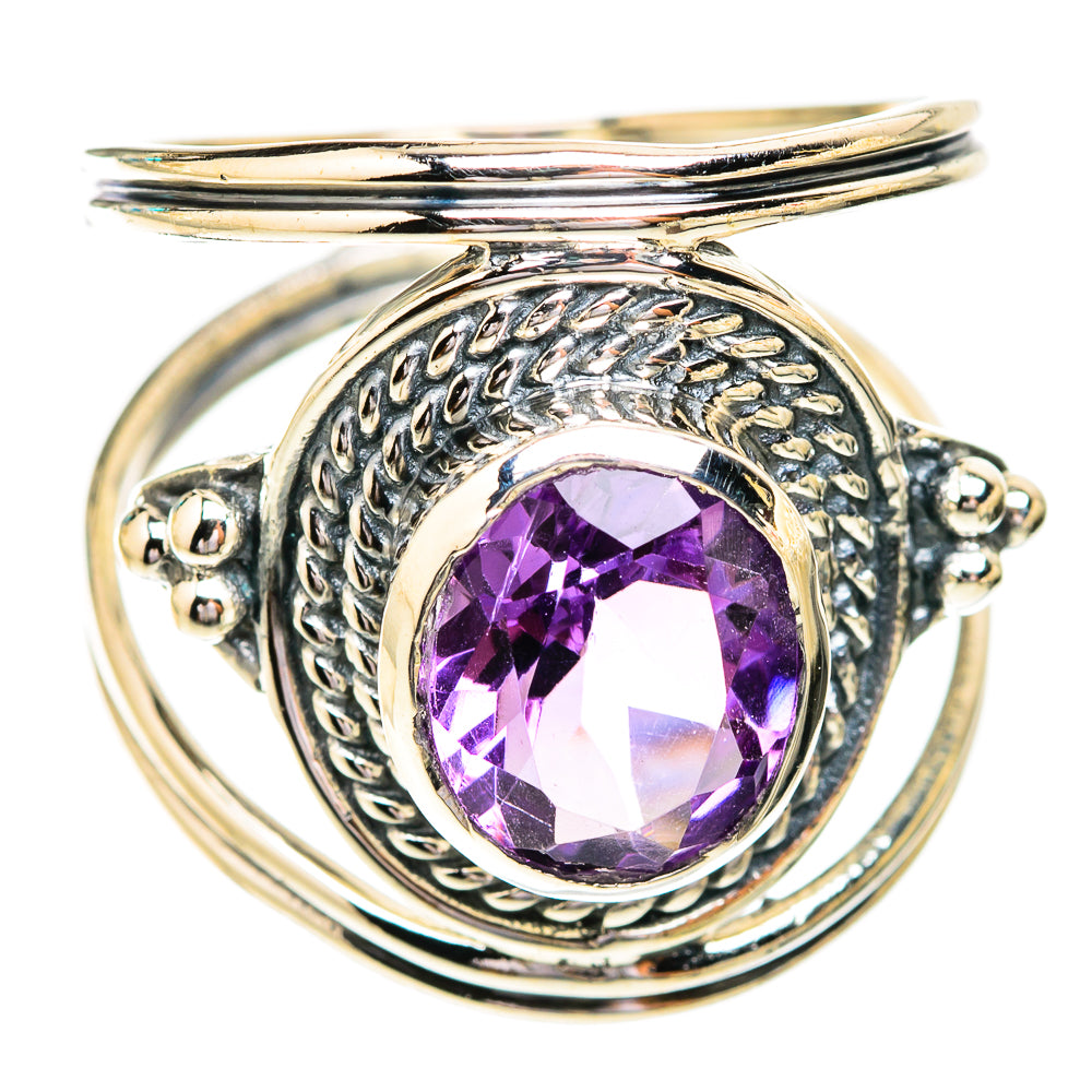 Amethyst Rings handcrafted by Ana Silver Co - RING119286 - Photo 2