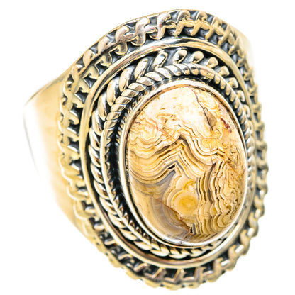 Laguna Lace Agate Rings handcrafted by Ana Silver Co - RING119304 - Photo 2