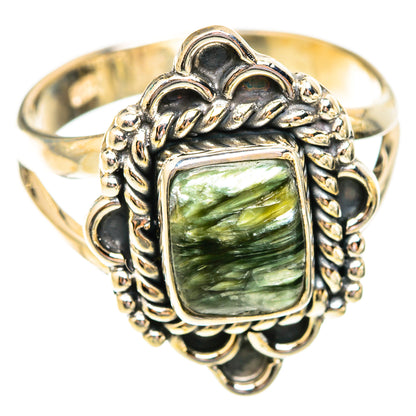 Seraphinite Rings handcrafted by Ana Silver Co - RING119327 - Photo 2
