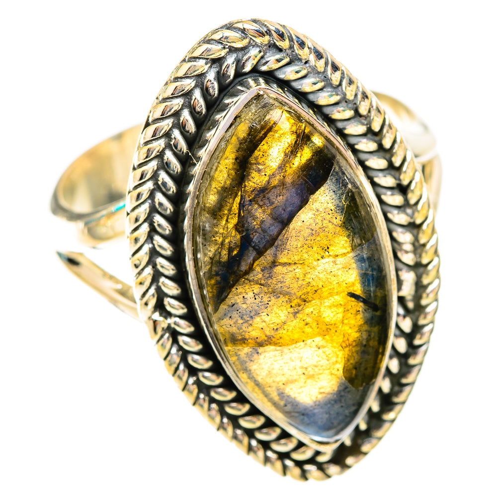 Labradorite Rings handcrafted by Ana Silver Co - RING119345 - Photo 2