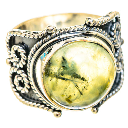 Prehnite Rings handcrafted by Ana Silver Co - RING119351 - Photo 2