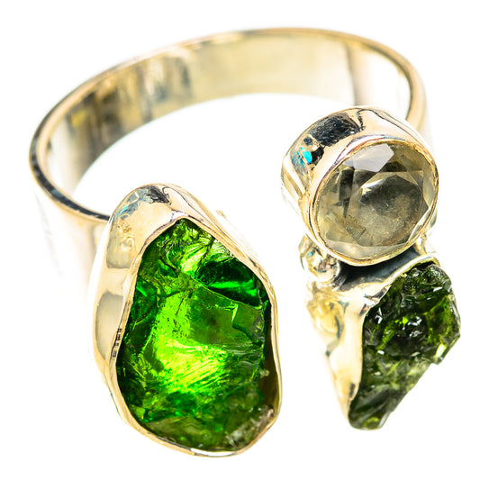 Chrome Diopside, Green Amethyst Rings handcrafted by Ana Silver Co - RING119355 - Photo 2