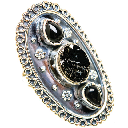 Shungite, Black Onyx Rings handcrafted by Ana Silver Co - RING119368 - Photo 2