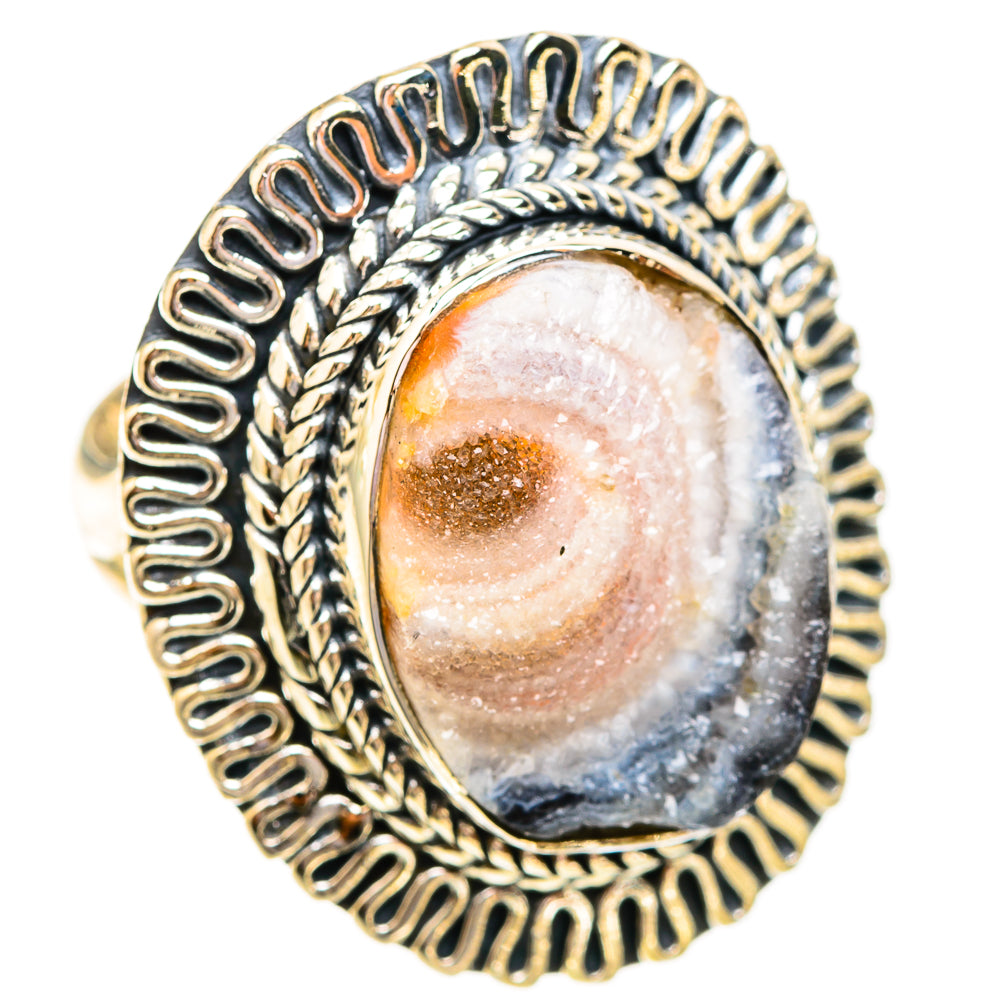 Desert Druzy Rings handcrafted by Ana Silver Co - RING119381 - Photo 2