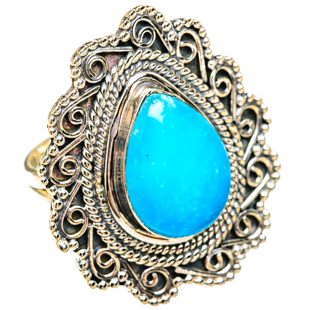 Smithsonite Rings handcrafted by Ana Silver Co - RING119390 - Photo 2