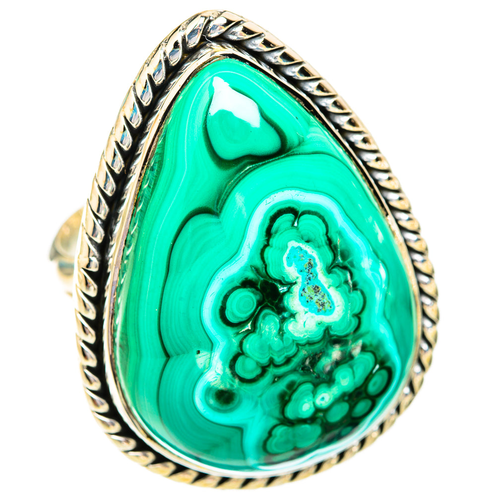 Malachite Rings handcrafted by Ana Silver Co - RING119403 - Photo 2