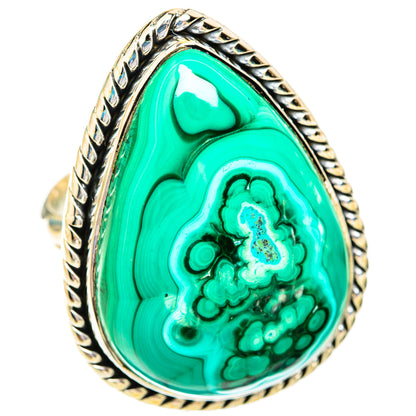 Malachite Rings handcrafted by Ana Silver Co - RING119403 - Photo 2