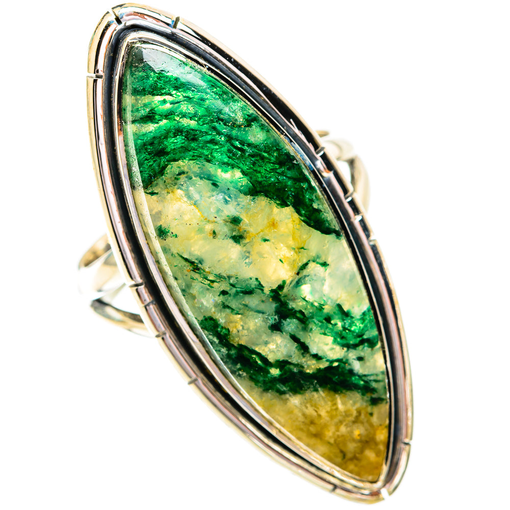 Green Aventurine Rings handcrafted by Ana Silver Co - RING119404 - Photo 2