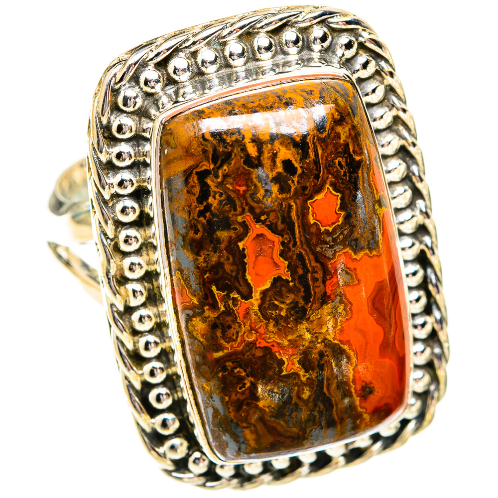Moroccan Agate Rings handcrafted by Ana Silver Co - RING119407 - Photo 2