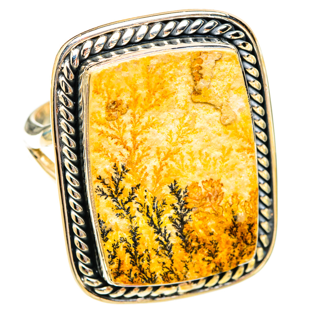 Germany Psilomelane Dendrite Rings handcrafted by Ana Silver Co - RING119408 - Photo 2