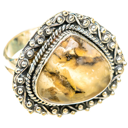 Tiger Dendrite Agate Rings handcrafted by Ana Silver Co - RING119409 - Photo 2