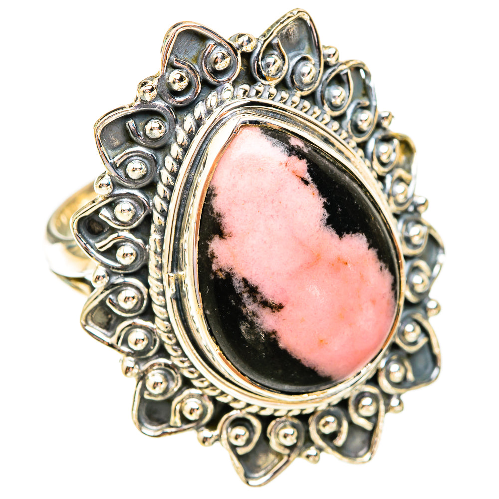 Rhodonite Rings handcrafted by Ana Silver Co - RING119412 - Photo 2