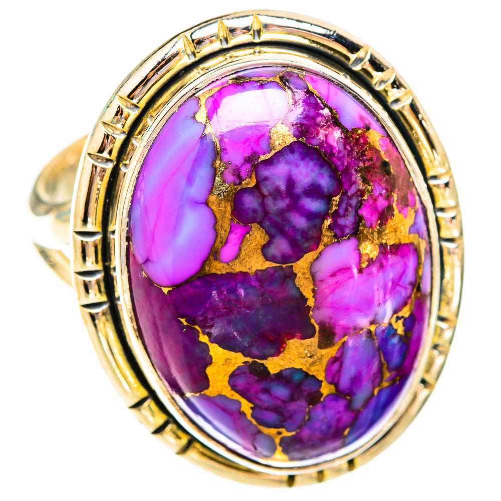 Purple Copper Composite Turquoise Rings handcrafted by Ana Silver Co - RING119416 - Photo 2